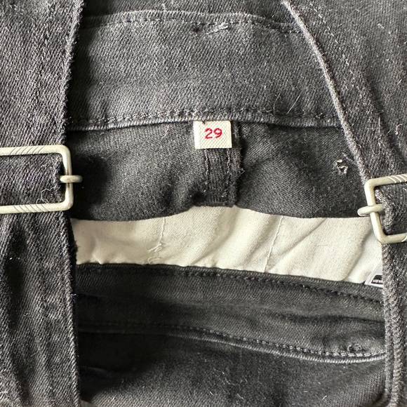 LEVI’S BLACK OVERALLS HIGH WAIST SKINNY 29 - Picture 3 of 5